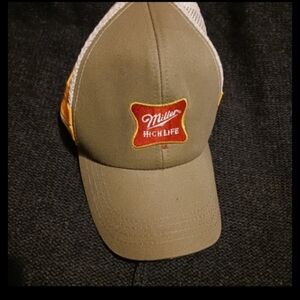 Vintage Olive and Red Trucker Hat